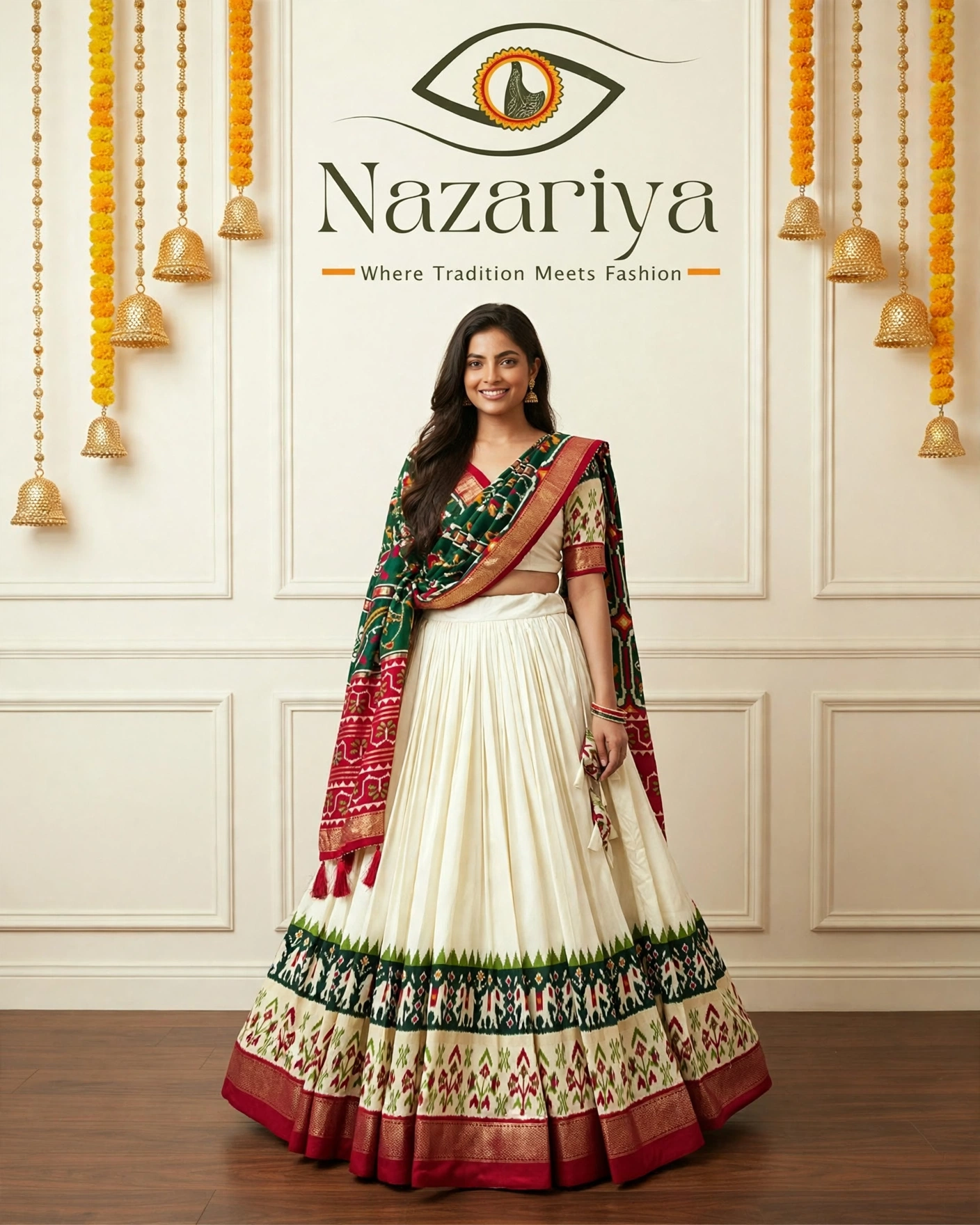 Patola Chaniya Choli – Off-White — Indian ethnic wear Brampton